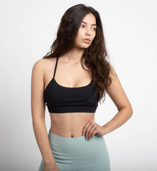 Flow bra black - Buttery soft collection 